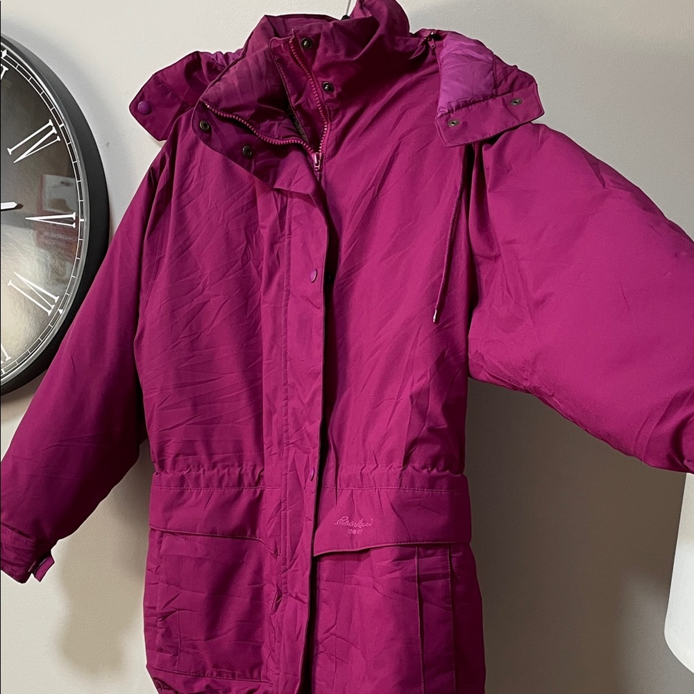 Eddie Bauer Fuchsia Goose Down Jacket - Picture 5 of 14